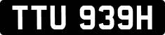 License plate of the United Kingdom, 1963 year system
