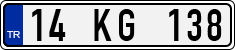 License plate of Turkey, Regular plates