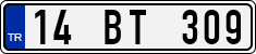 License plate of Turkey, Regular plates