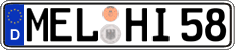 German license plate, Regular plates