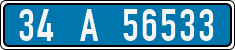 License plate of Turkey, Police