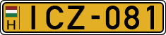 license plates of Hungary, Commercial vehicles (1990)