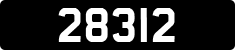 License plate of Guernsey, Regular plates