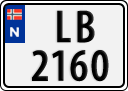 License plate of Norway, Trailers, motorcycles, special vehicles
