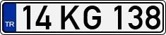 License plate of Turkey, Regular plates