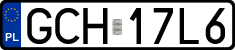 License plates of Poland, Regular car plates