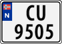 License plate of Norway, Trailers, motorcycles, special vehicles