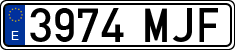 License plates of Spain, Ordinary (2000)