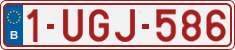 License plate of Belgium, Regular plates (2010)