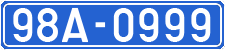 License plate of Vietnam, Government and public administrations