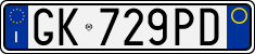 License plate of Italy, Cars (1994 year series)