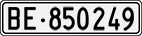 License plate of Switzerland, Cars