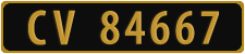 License plate of Norway, Tax-exempt vehicles