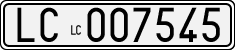 License plate of Italy, Cars (1927 year series)
