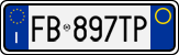License plate of Italy, Cars (1994 year series)
