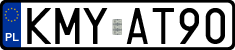 License plates of Poland, Regular car plates