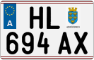 License plate of Austria, Regular plates