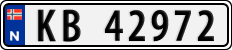 License plate of Norway, Cars