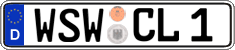 German license plate, Regular plates