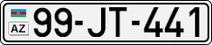 License plate of Azerbaijan, Cars