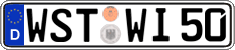 German license plate, Regular plates