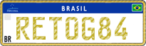 License plate of Brazil, Diplomatic (Mercosul)