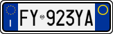 License plate of Italy, Cars (1994 year series)