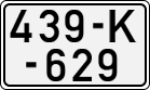 License plate of Bosnia and Herzegovina, 1998 year system