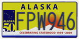 Alaska, Specialty plates (ABC123)