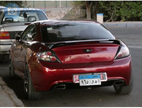 ‎٩٦٥‎ ‎أ ھ و‎, Hyundai Coupé (Cairo Governorate) License plate of Egypt