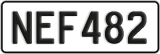 License plate of New Zealand, ABC1(23)