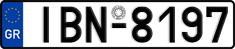 License plate of Greece, Cars