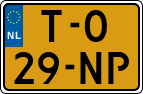 License plate of the Netherlands, Cars