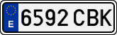 License plates of Spain, Ordinary (2000)