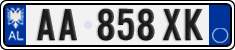 License plate of Albania, Cars (2011)
