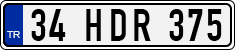License plate of Turkey, Regular plates