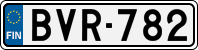 License plate of Finland, Cars
