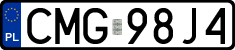 License plates of Poland, Regular car plates