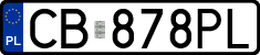 License plates of Poland, Regular car plates