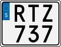License plate of Sweden, Regular plates