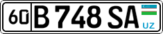 License plate of Uzbekistan, Private owners