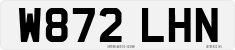 License plate of the United Kingdom, 1983 year system