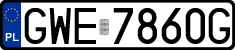 License plates of Poland, Regular car plates