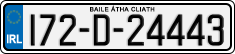License plate of Ireland, Regular plates