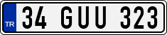License plate of Turkey, Regular plates