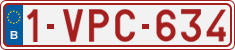 License plate of Belgium, Regular plates (2010)