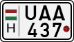 license plates of Hungary, Motorcycles (1990)