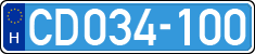 license plates of Hungary, Diplomatic