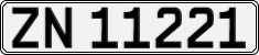License plate of Norway, Cars