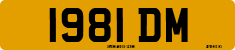 License plate of the United Kingdom, 1932 year system